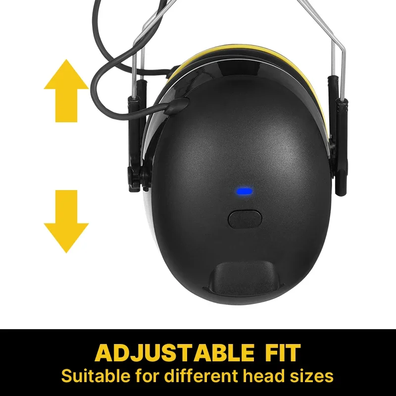 Bluetooth Hearing Protector Noise Reduction Safety Ear Muffs Noise Cancelling Ear Protection Headphones For , Work Shops - View #4