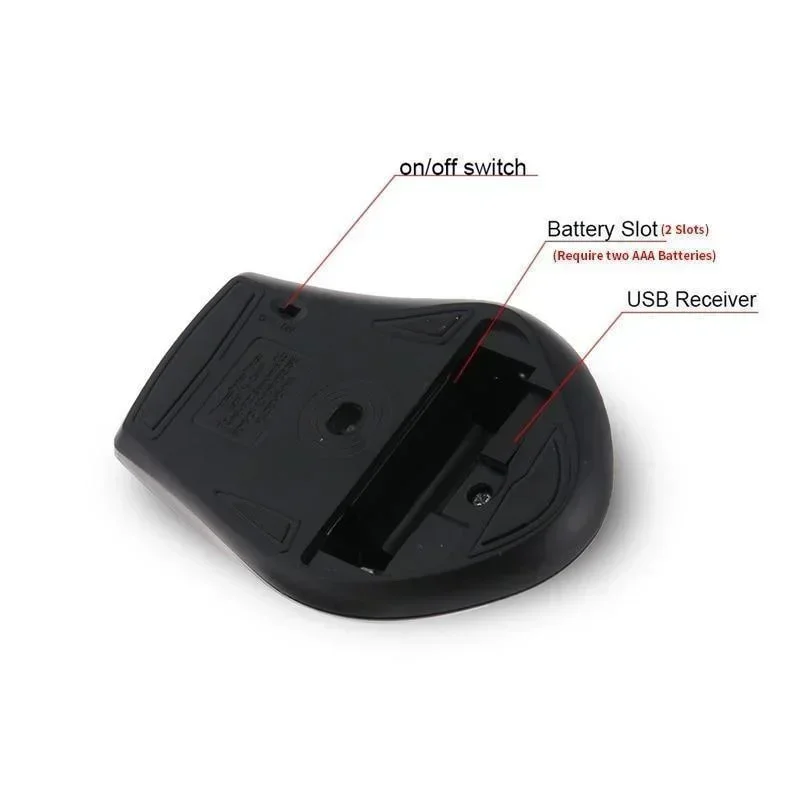 2.4Ghz Wireless Mouse Gamer for Computer PC Gaming Mouse with USB Receiver Laptop Accessories