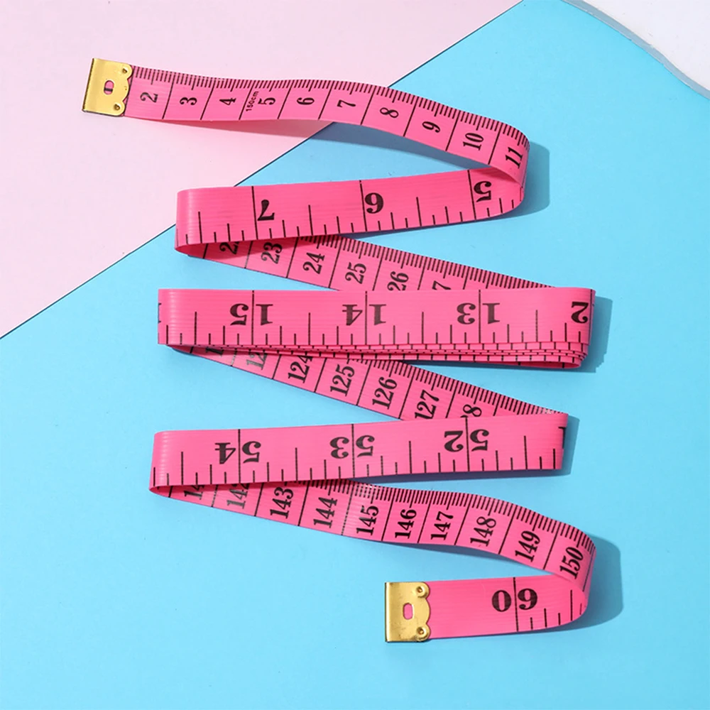 Tape Measure for Sewing. Measuring Tape for Body in a Soft Pink