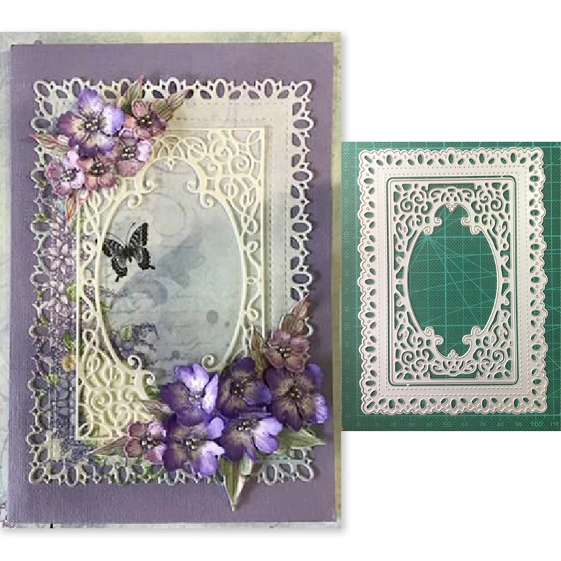 

Craft MetalCutting Dies Cut Die Lace Photo Frame Decoration Scrapbooking Dies Paper Craft Knife Mould Blade Punch Stencils Dies