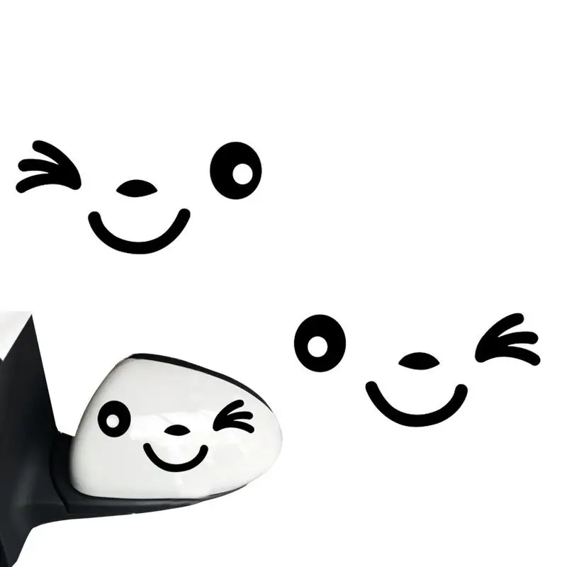 

Наклейка на лобовое стекло, долговечная прочная наклейка Colorfast Smile, автомобильные наклейки для бампера, заднего зеркала, боковой капота двери автомобиля