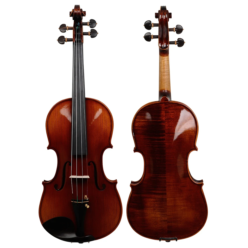 Astonvilla 4/4 Acoustic Violin Spruce Wood Handmade Violin with Case & Bow Beginners Professional Musical Instrument Gifts