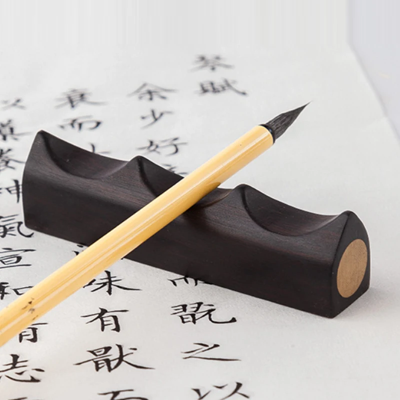 Wooden Root Brush Pen Holder Calligraphy Paperweight Chinese Brush Pen Rest Painting Rest Office School Stationery Supplies paint brush holder