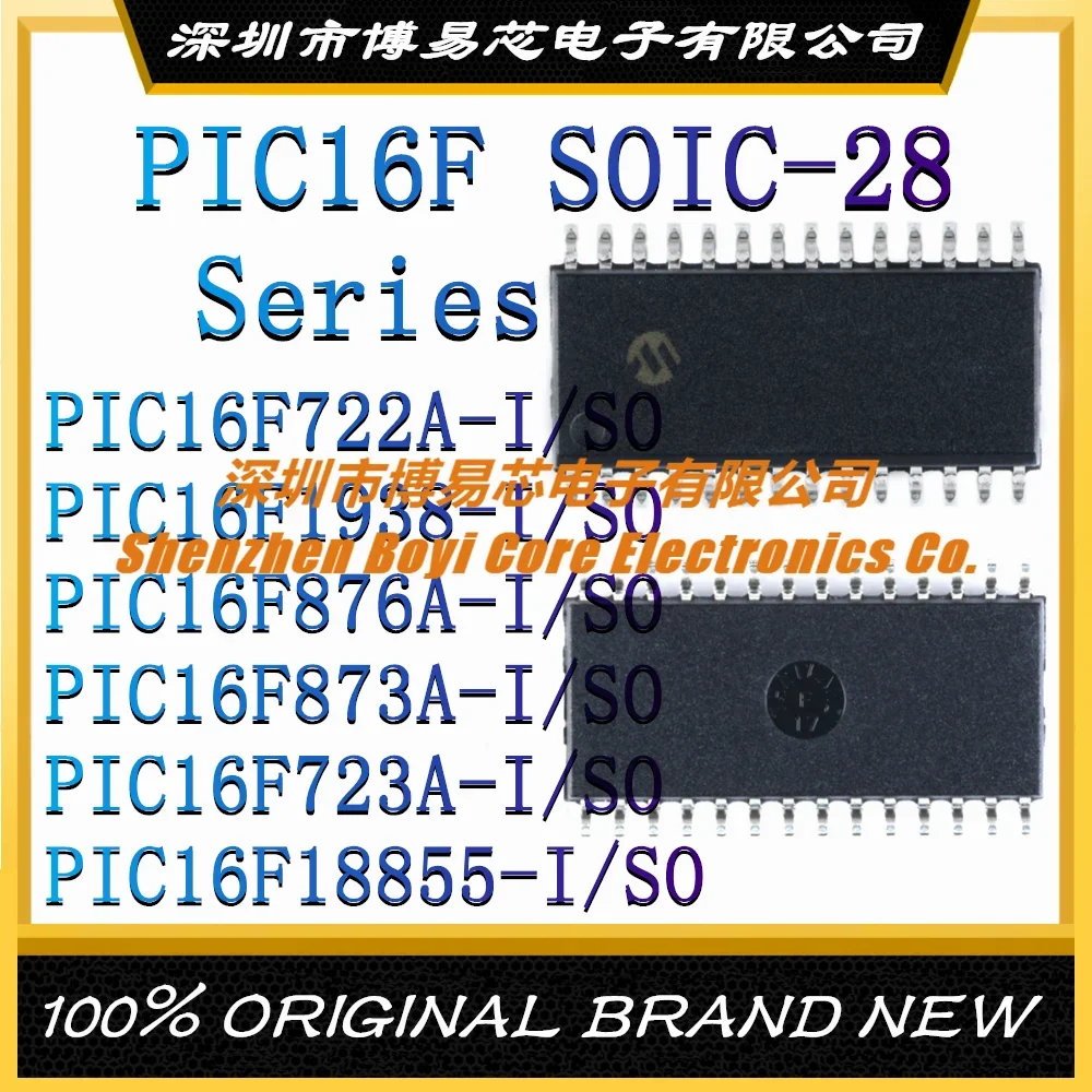 PIC16F722A-I/SO PIC16F1938 PIC16F876A PIC16F873A PIC16F723A PIC16F18855 New original genuine microcontroller IC chip SOIC-28 pic16f722a i ml package qfn 28 new original genuine microcontroller ic chip