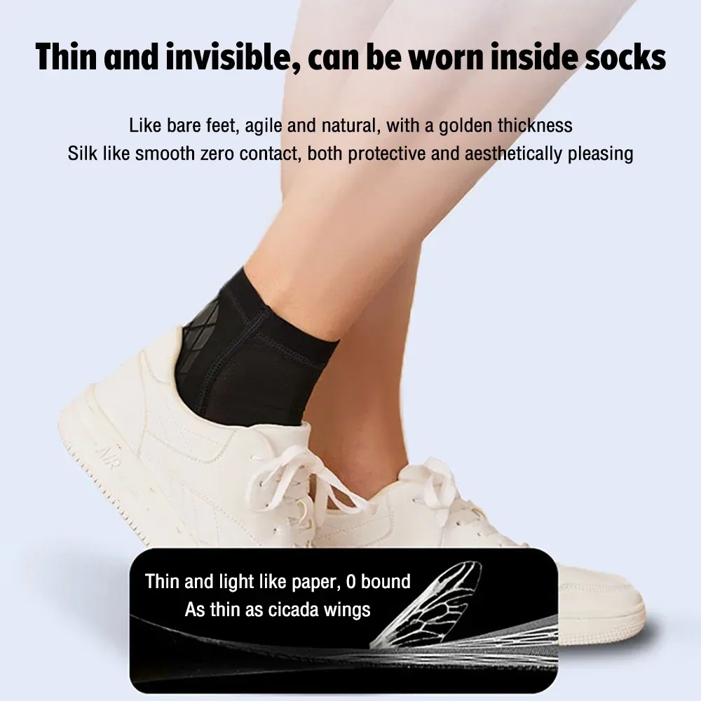 1PC One-piece Ankle Brace Support Compression Ankle Wrap Support for Fitness Running Outdoor Sports Can Be Worn with Shoes