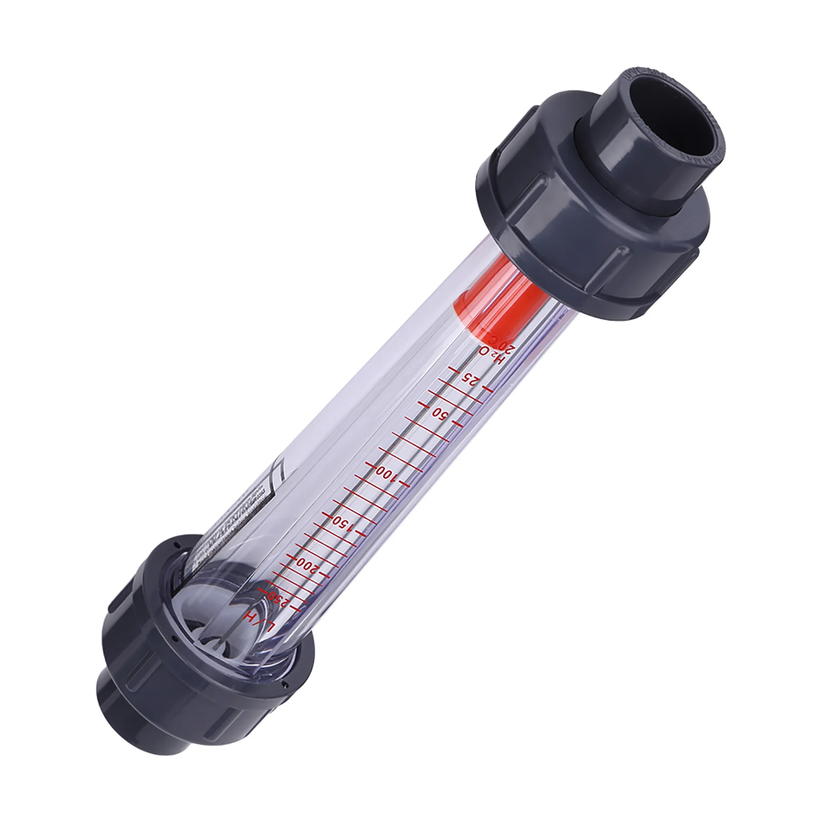 25-250L/H Flowmeter Water Flow Meter Plastic Tube Type Instantaneous