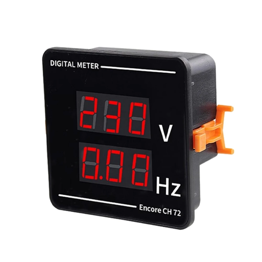 

AC Combined Meter Voltage Frequency Measuring Instrument Embedded AC50-500V Voltage 10-99.9Hz Frequency Meter Red LED Display