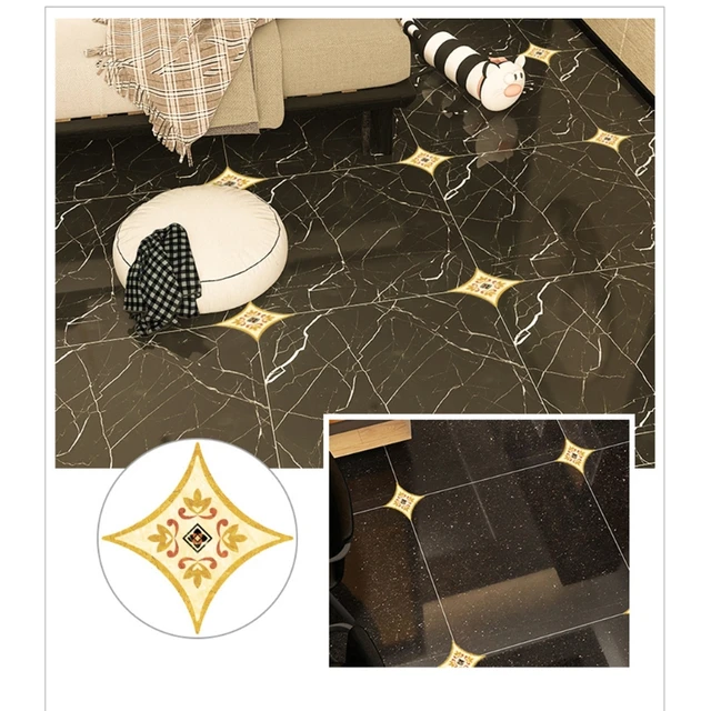 25pcs Self Adhesive Floor Tile Stickers Waterproof Beauty Seam Sticker Peel  Stick Wall for Gap Decals Bedroom Decoration