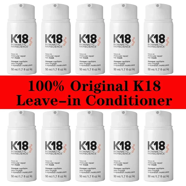 50ML K18 Original Leave-In Conditioner Scalp Damage Repair Care Repair Dry Split Ends Hair Keratin Hair Mask Hair Care Products