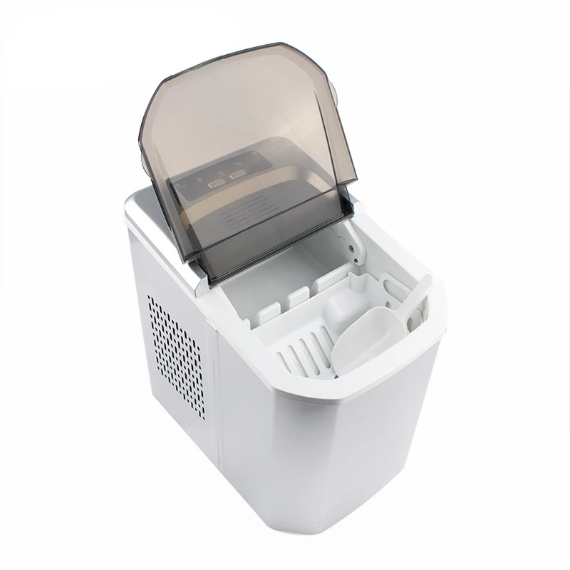 110V Automatic Ice Cube Maker Portable Electric Bullet Round Ice Block Making Machine 15kg/24H Family Bar Coffee Shop