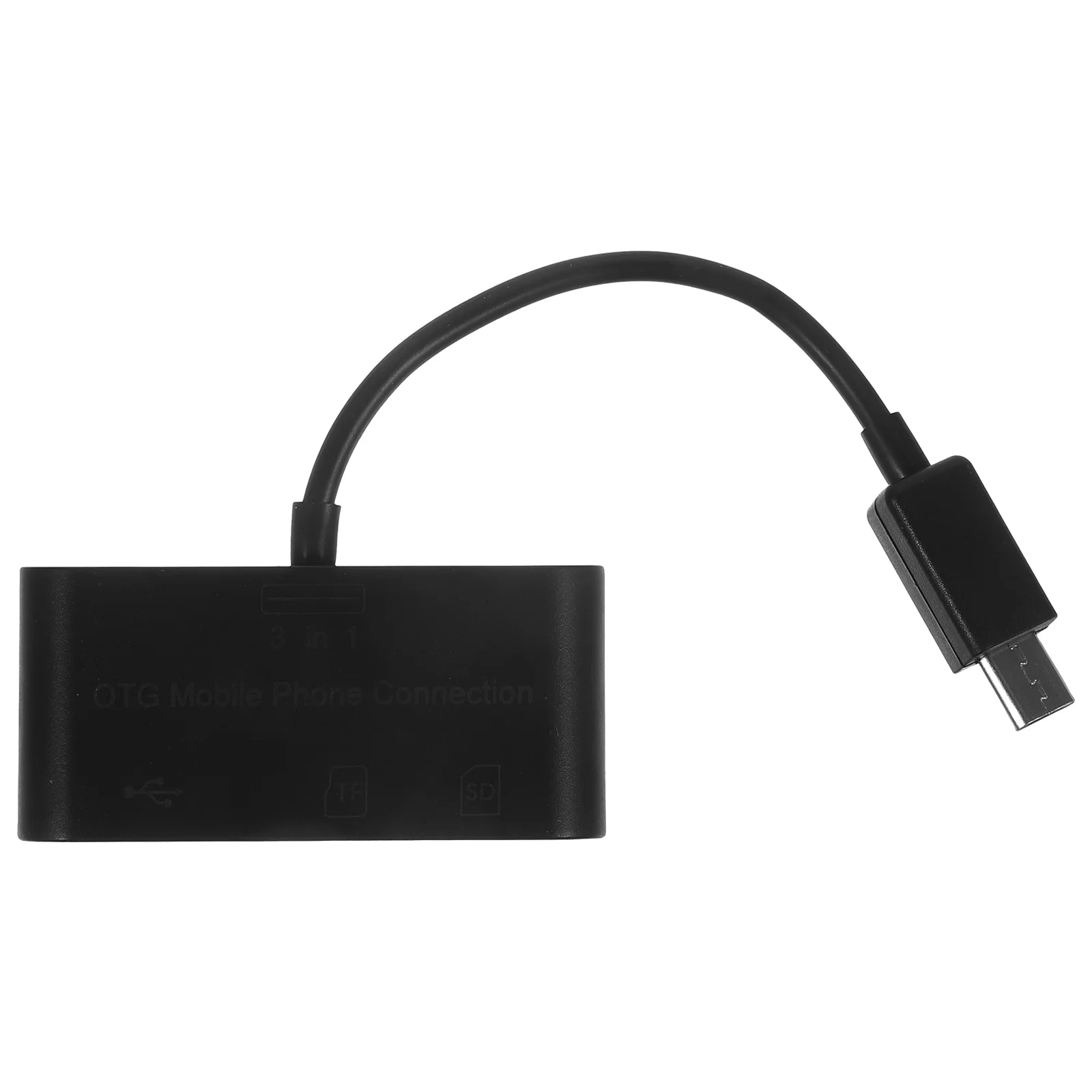 

3 in OTG Mobile Phone Connection Connector 1 USB Hubs Cell Smart Card Reader for Computer