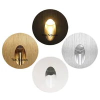Dimmable LED Stair Light Aluminum Wall Lamp 1W 3W Recessed LED Step Lamp Pathway Wall Corner Lamps AC85-265V Wall Light DC12V 1