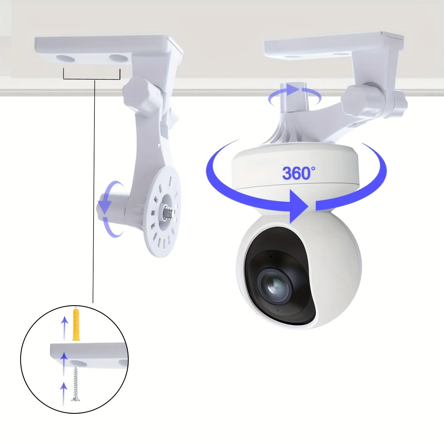Camera Screw Camera Interface Cover Camera Eyepiece Camera Battery Adapter 2-pack Ceiling Camera Mount for Reolink E1/E1 Pro