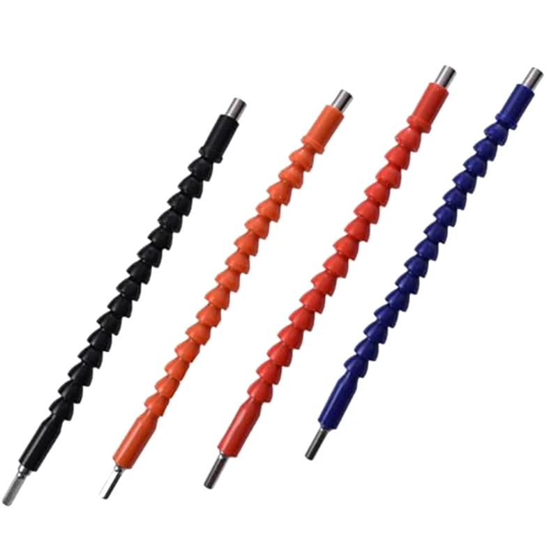 

4 PCS Superbit Screwdriver Flexible, Flexible Drill Bit Extension Flexible Shaft Extension Bit As Shown Plastic+Steel