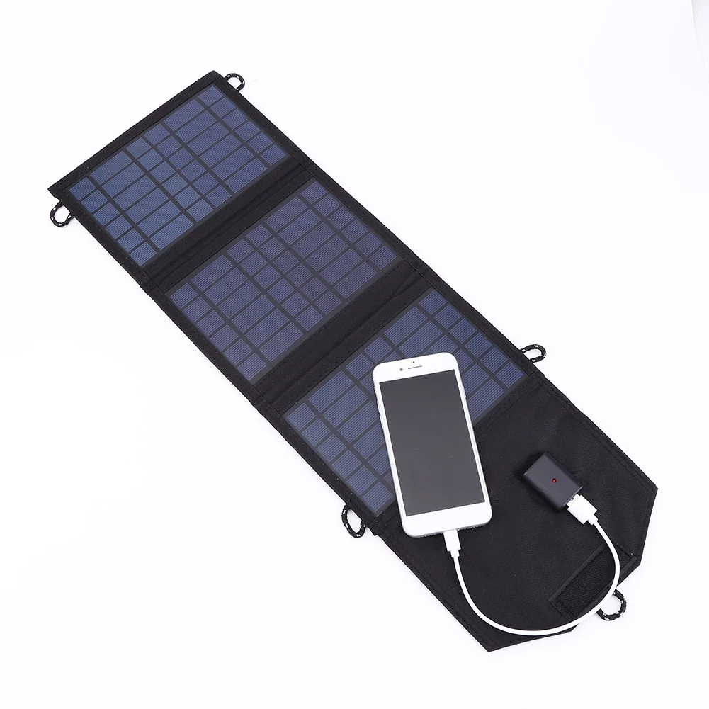 70W 접이식 태양 전지 패널 5V USB 태양 전지 휴대용 방수 태양 전지 패널 휴대 전화 배터리 충전기 야외 전화 보조베터리