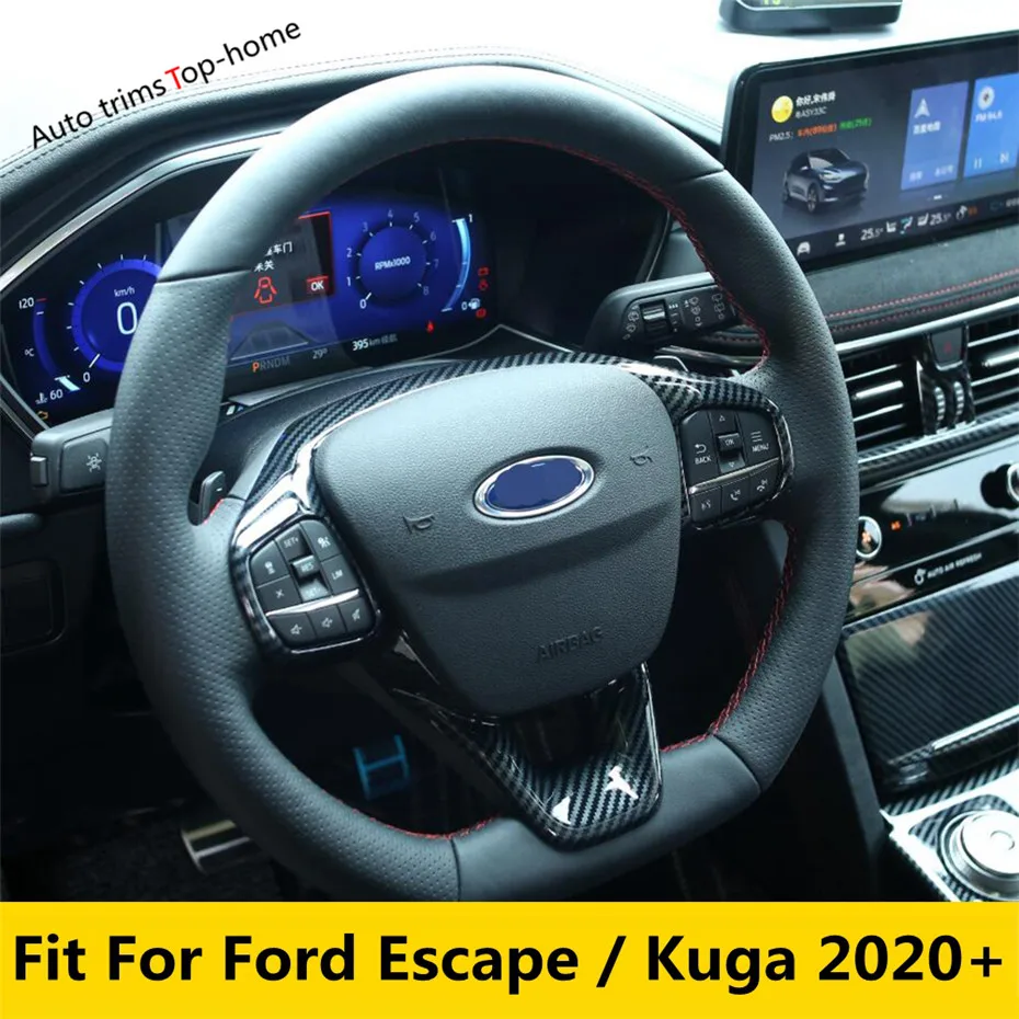 For Ford Escape / Kuga 2020 2021 2022 Abs Matte Carbon Fiber Steering