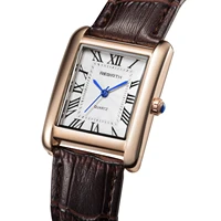 Retro-Style Simple Small Square Watch with Roman Numerals, Trendy and Artistic Quartz Movement Wristwatch 6