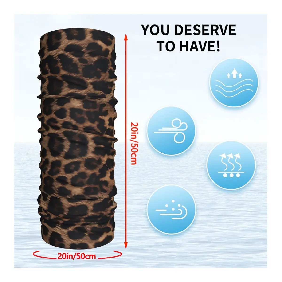 Leopard Bandana Neck Cover Printed Wrap Scarf Multi-use Cycling Riding For Men Unisex Thin cycling bandana neck wrap bandana headscarf cotton bandana bandana neck cover multifunctional bandana
