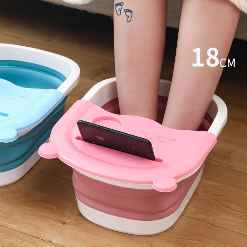 Foldable Foot Bath Bucket Massage Foot Massage Wash Basin Home Laundry Tub Bucket Children's Bath Basin