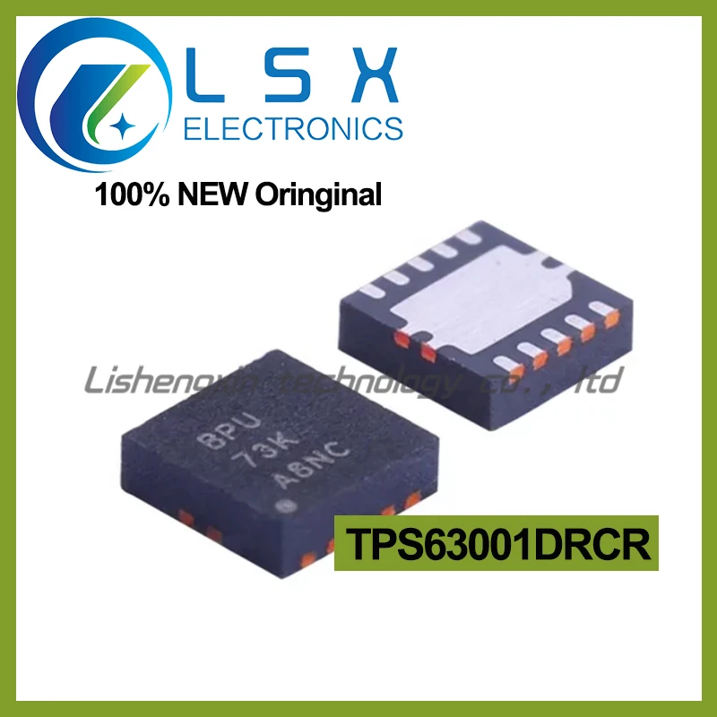 

10pcs TPS63001DRCR VSON-10 high-efficiency buck/boost converter IC