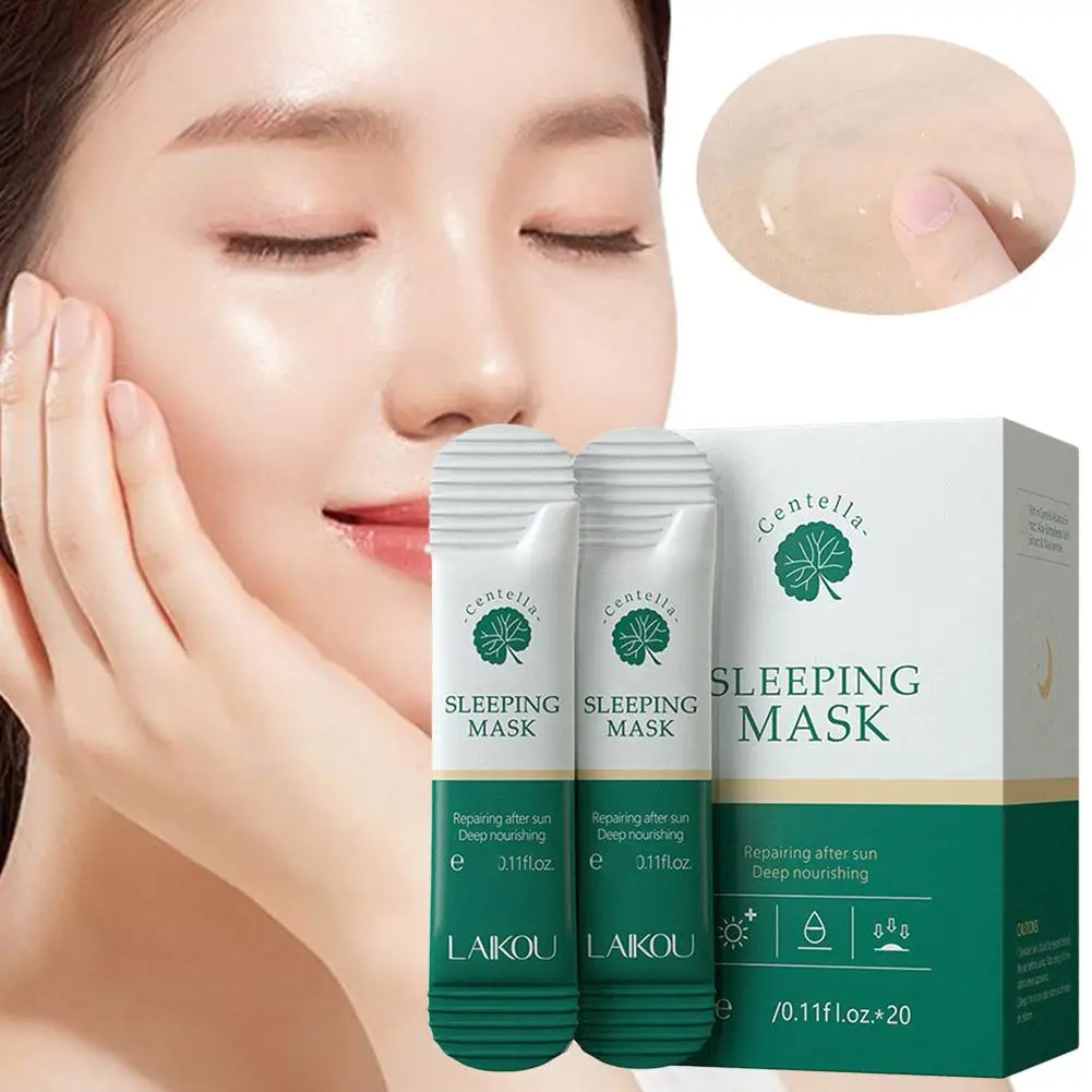 

LAIKOU Centella Asiatica Jelly Mask No-wash Application Sleeping Cream Moisturizing Moisturizing Mask Night Hydrating C6A5