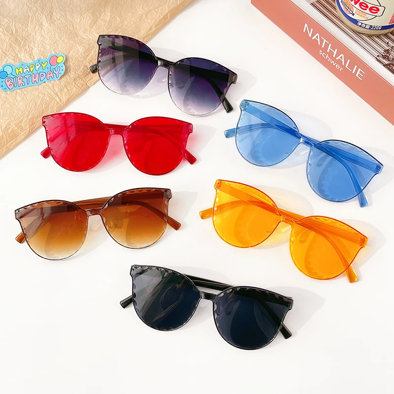 Kinder Vintage Klassische Sonnenbrille Mädchen Jungen Rosa Spiegel Kinder Runde Sonnenbrille Persönlichkeit Straße Erschossen Kinder UV400 Sonnenbrille
