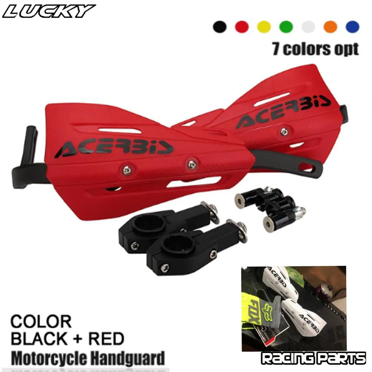 더트 바이크 엔듀로 오토바이 핸들 바 보호 핸드 가드 보호대, 야마하 KTM EXC SXF KLX KXF YZF WRF, 22 28mm