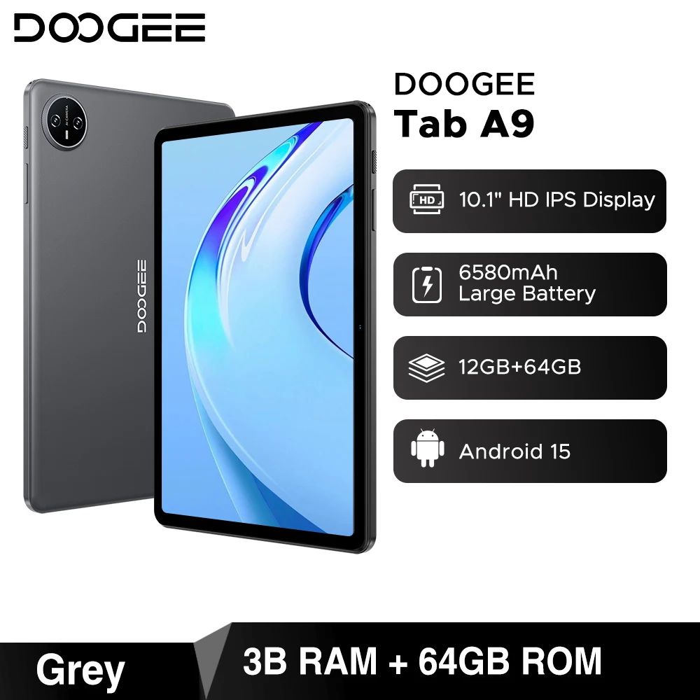 DOOGEE A9 アンドロイド 15 タブレット 10インチ 8コアCPU