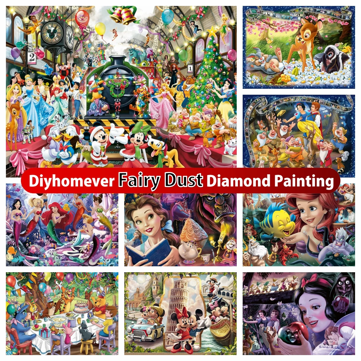 Abillyn Kreuzstich Set Prinzessin - Vorgedrucktes Stickpackung Für Anfänger