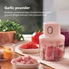 Meat Grinder Electric Garlic Crusher Food Chopper Mini Garlic Masher Vegetable Chopper Machine USB Wireless Kitchen Blender Tool 3