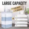 12 Pack Vacuum Storage Bags Space Saver, Jumbo Cube 31x40x15 Inch, Extra Large Vacuum Seale Bags for Comforters Blankets, Beddin 3