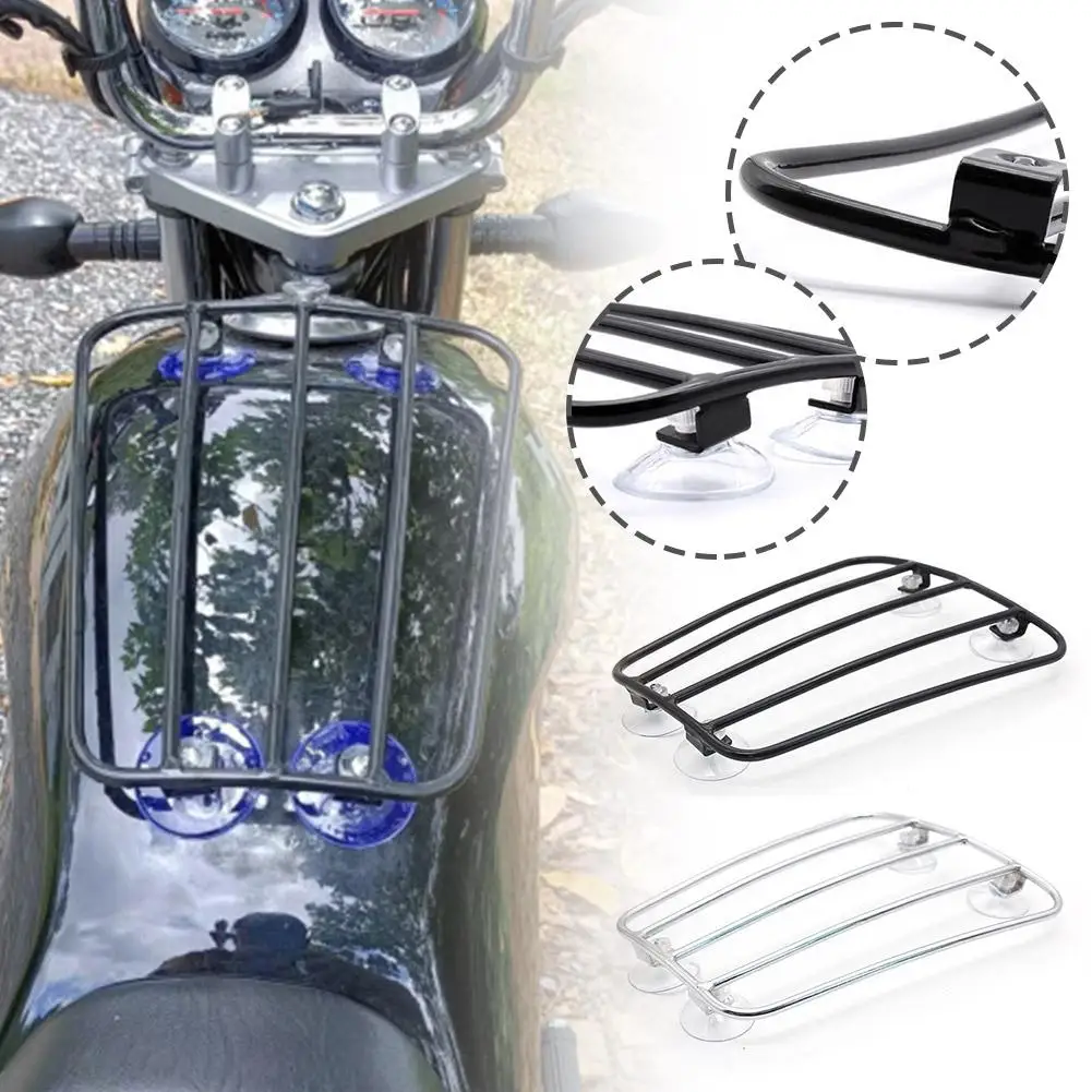 

Motorcycle Suction Cups Fuel Gas Tank Luggage Rack Aero Parcel Rack For Bonneville Thruxton CB1100 Universa L5T8