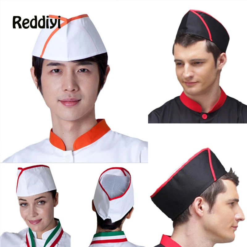 Hotel Men Chef's Hat Catering Cap canteen Breathable Mesh Hats Restaurant Kitchen Cooking Hat Bakery Women Waiter Work Caps