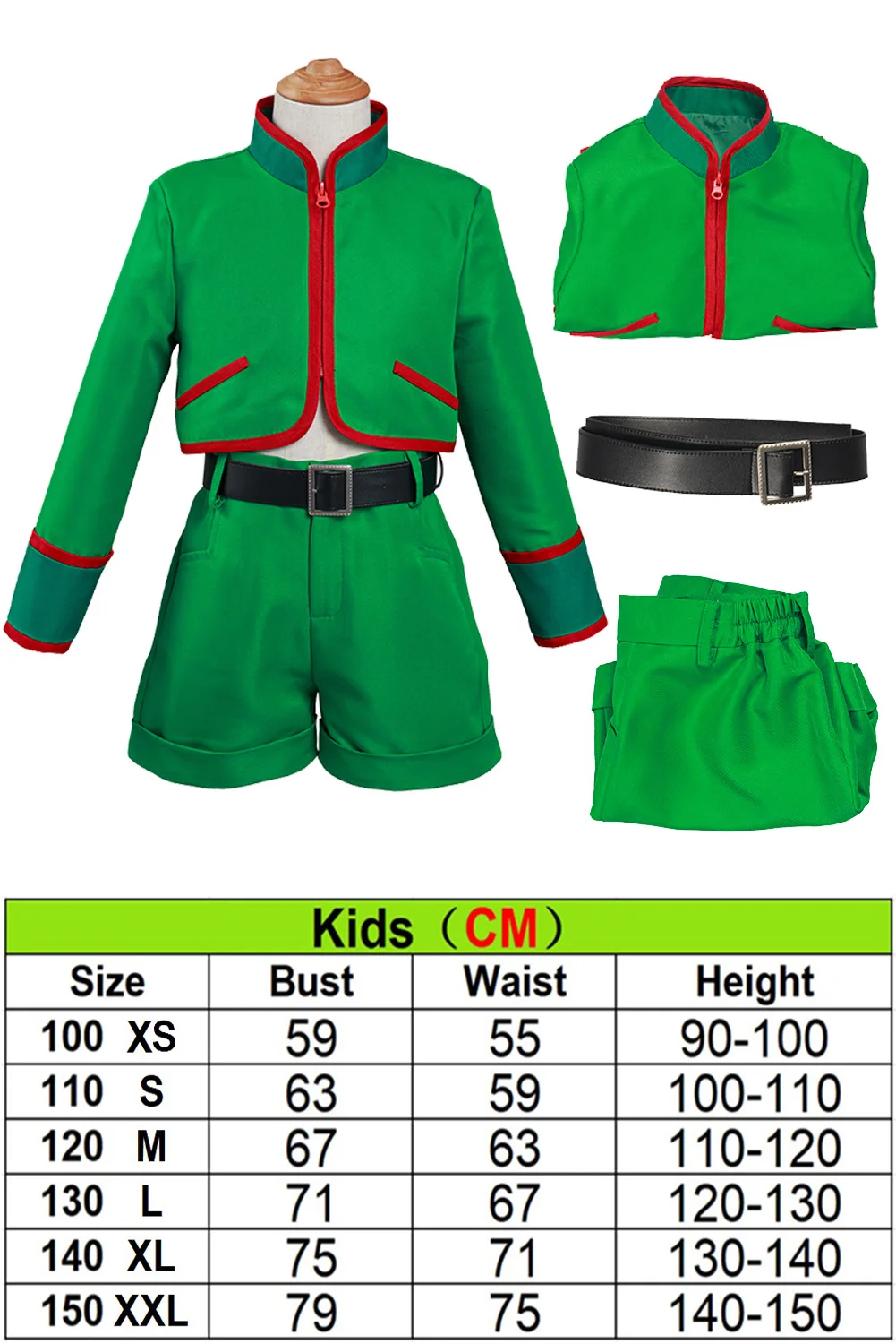 ウェア GON GON Bioworld Hunter X Hunter Gon Freecss Long Sleeve Black & Green