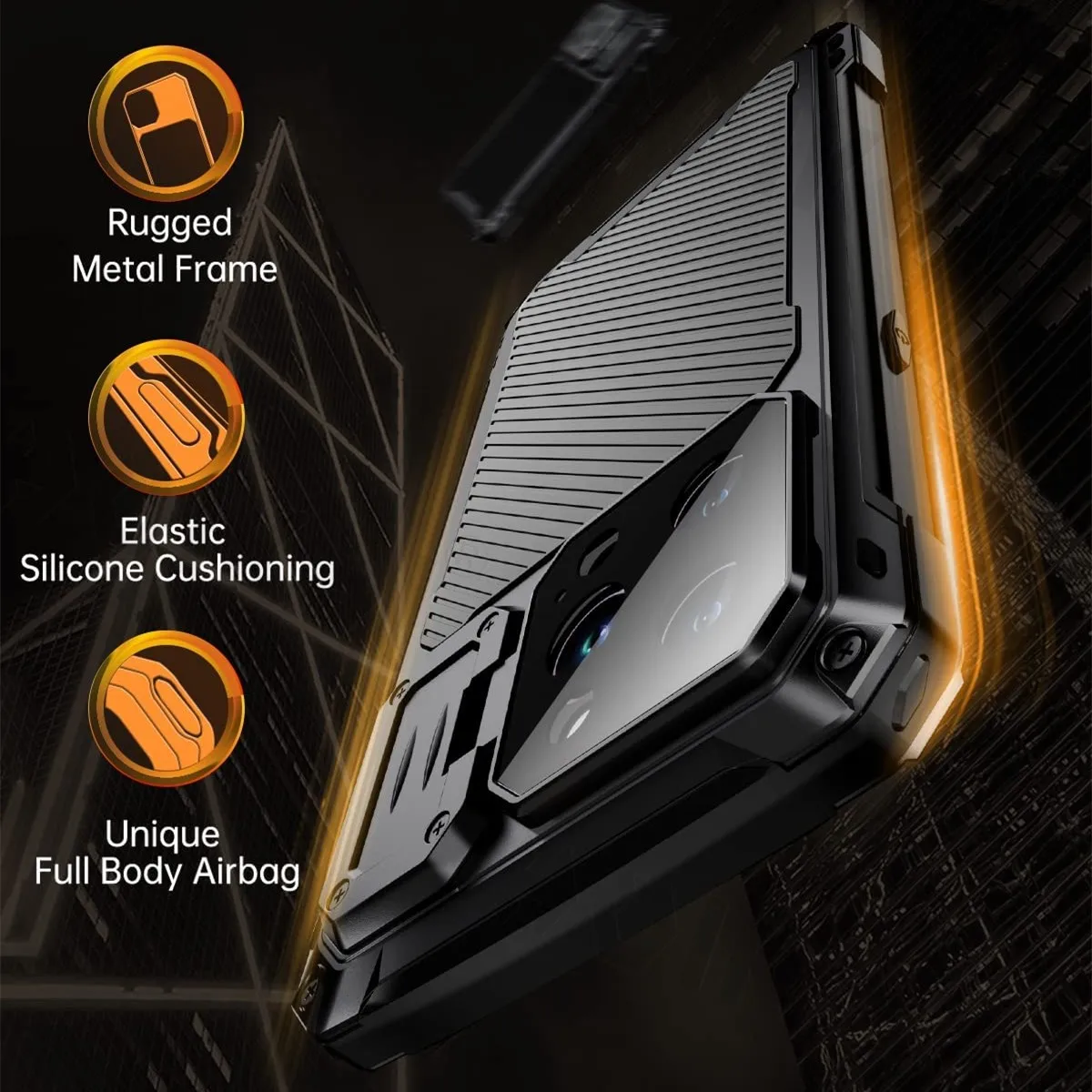 iPhone 15 Pro 14 Pro Max 용 금속 케이스 견고한 강화 유리 화면 보호기 카메라 보호 갑옷 MagSafe 마그네틱 커버