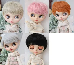 Blythe Little Doll Wig Short Hair Collection High Temperature Silk Hair Bjd Wig Doll Accessories