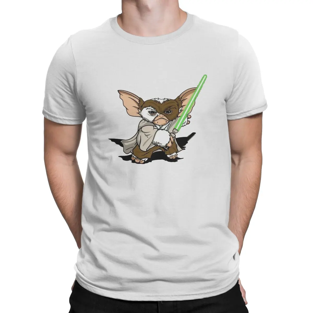 Gremlin-s Kawaii Mogwai Jedi Gizmo Tshirt Graphic Men Polyester Tops Vintage Homme Summer Clothing Harajuku T Shirt