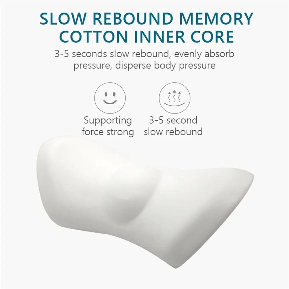Breathable Memory Cushion Interior Accessories Bed Sleeping Pillow Car Seat Waist Pillow Lumbar Support Pillow Foam Car Cushion BEST SELLERS
