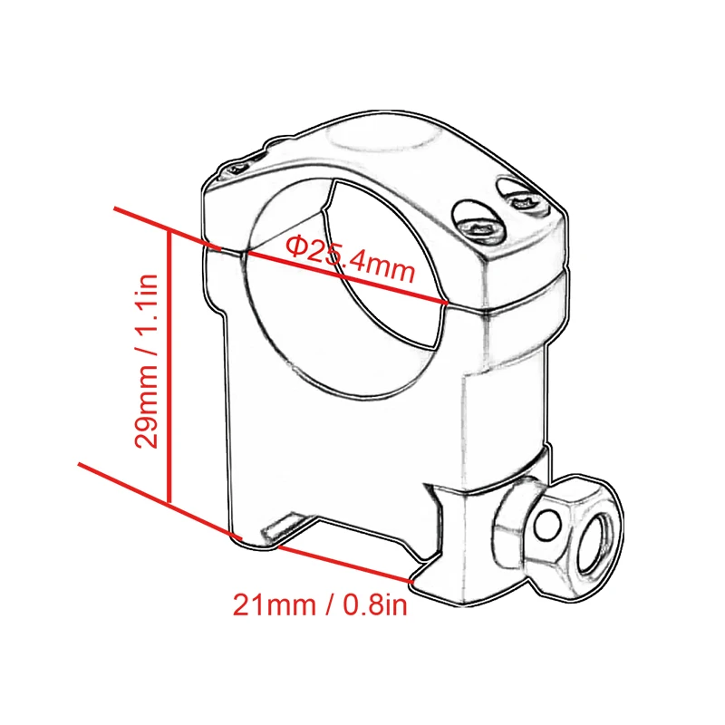 Vector Optics Scope Rings Precision Picatinny Riflescope Mounts