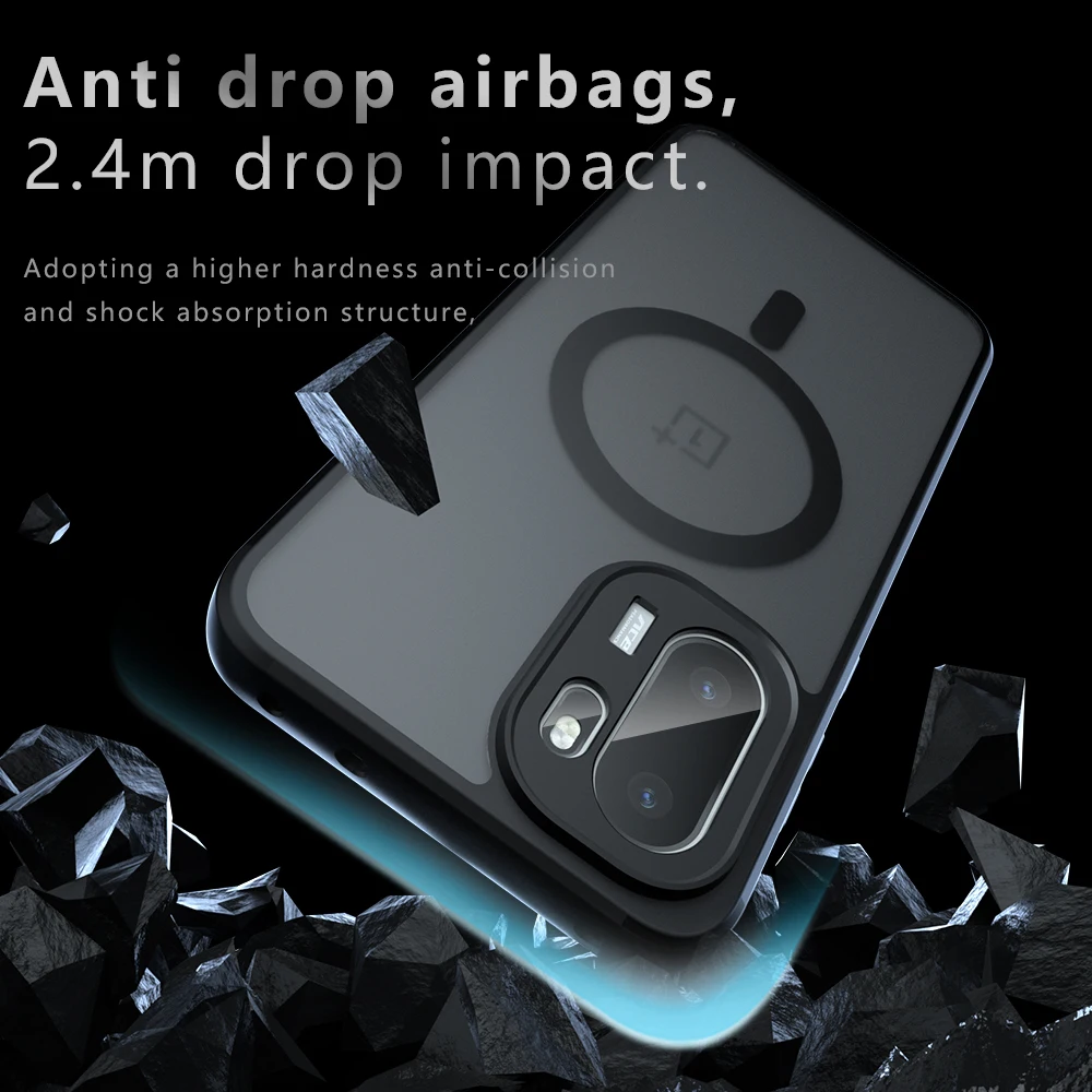Magsafe Magnetic Wireless Charging Shockproof Back Cover Case