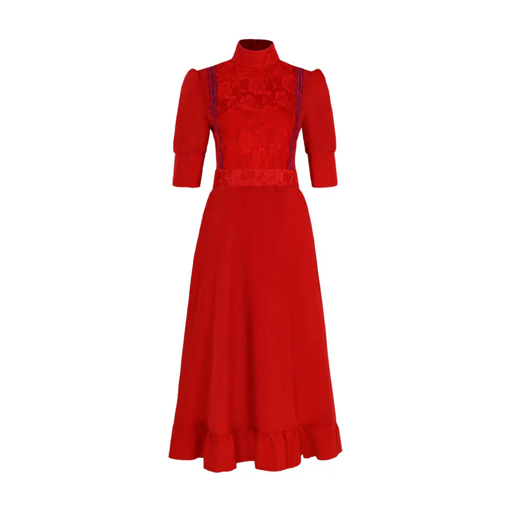 open lace back dress Scarlet Darkness Women Gothic Pearl Mesh Long Shawl for Wedding Cosplay