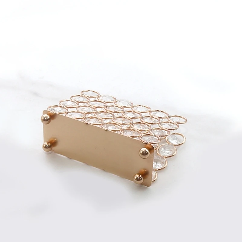 Elegant Napkin Holder for Dining Room Kitchen Countertop Crystal Tissue Box Holder Tissue Dispenser Napkin Rack for Dropshipping 4