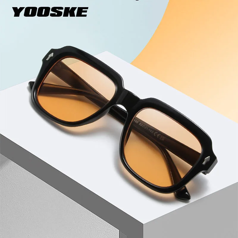 

YOOSKE Retro Cool Small Frame Cat Eye Sunglasses for Women 2023 Luxury Sun Glasses Men Fashion Jelly Sunglasses Spring Hinges