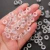 50Pcs 100Pcs Transparent 4mm Big Hole Dreadlock Beads for Jumbo Braids Dreadlock Resin Clear For Hair Accessories Styling Tool 2