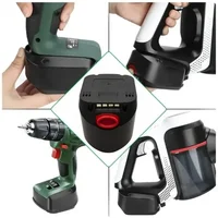 For Bosch 18V 12800MAH Lithium Ion Rechargeable Tool Battery PBA PST PSB PSR Bosch Home, Garden Tools (TypeC only) AL1810CV 2