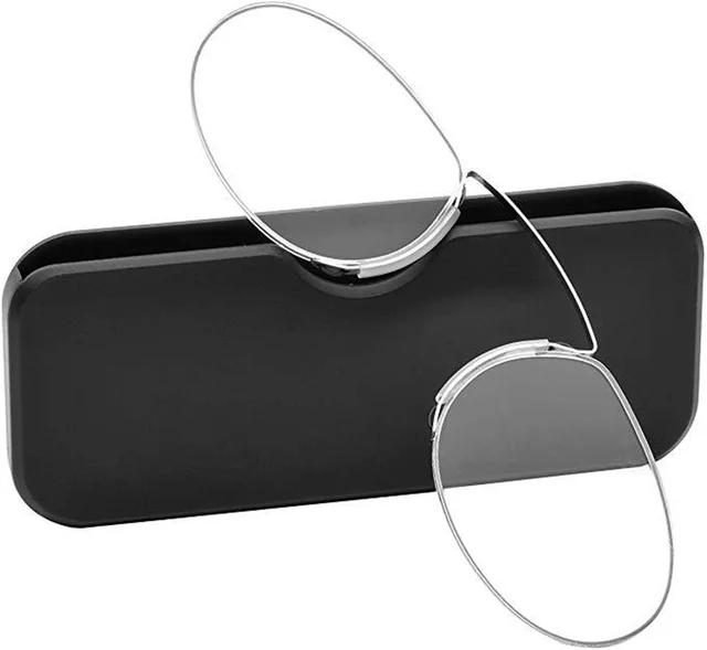 Rimless Nose Clip On Reading Glasses Mini Portable Legless Lazy Glasses Men Women Presbyopic Glasses Magnifying +1.0 - +3.5 1