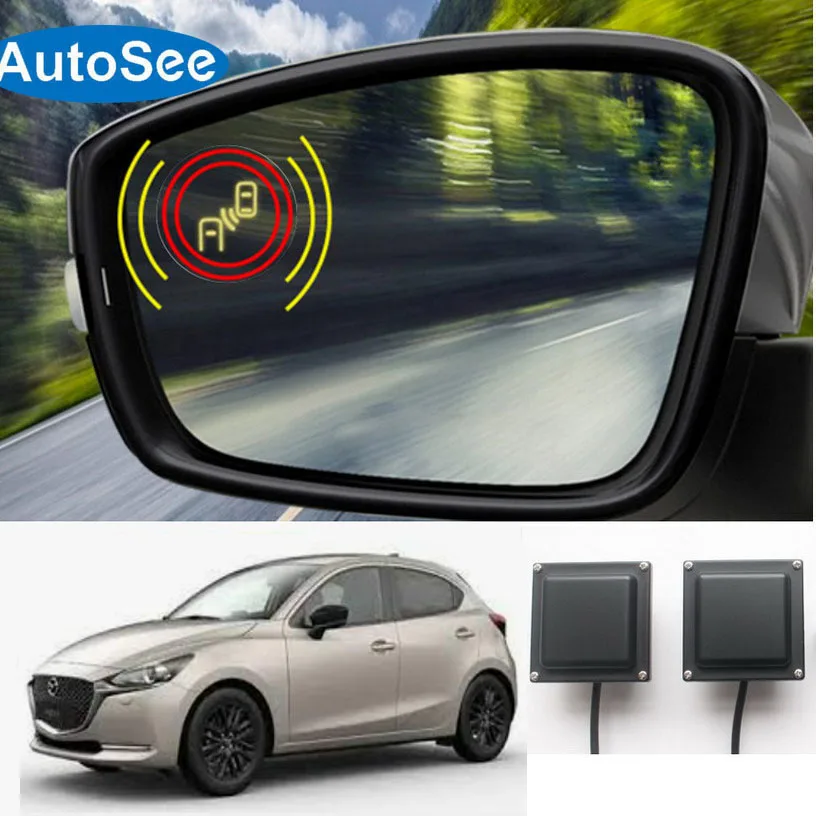 2007 For Mazda 2 Car Blind Spot Zone Detector Bsd Alert Sensor Rearview