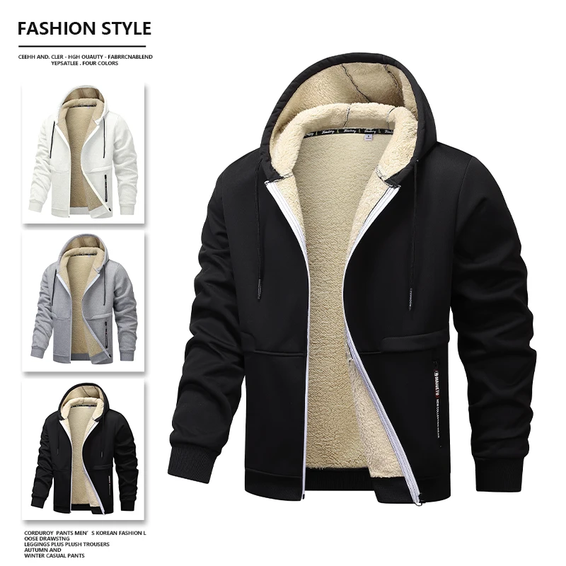 2028 سترة جلدية الرجال شتاء جديد الفراء بطانة الدا...