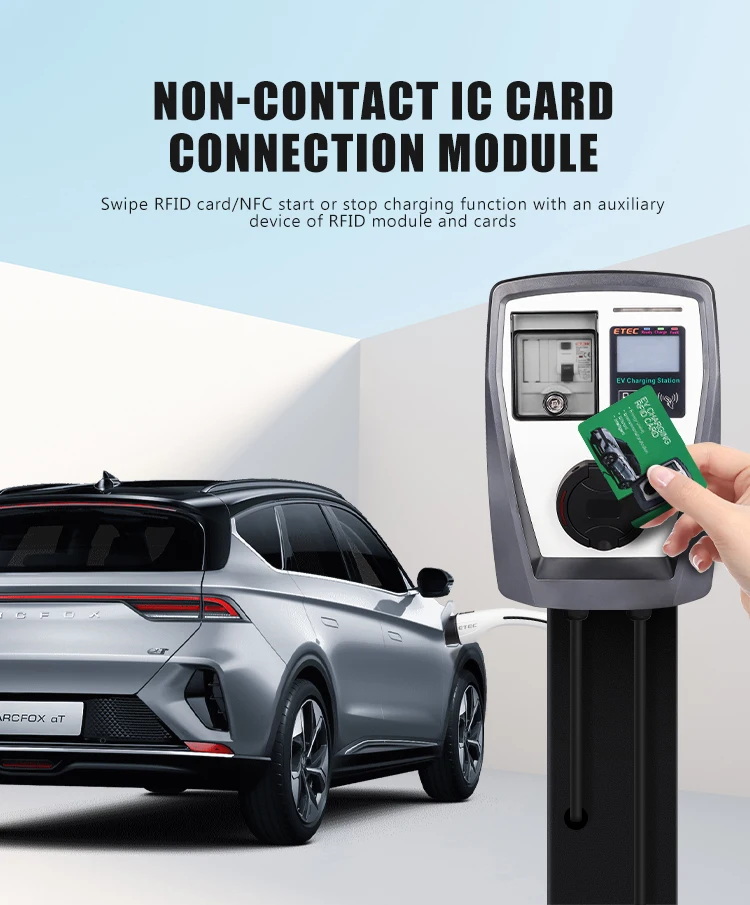 Controller of EV Charger Cable type with OCPP1.6 (Wifi,4G,Ethernet),with RFID mo
