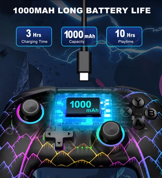 NC301 Hall Rocker Gamepad For Nintendo Switch/OLED/Lite/Android/IOS/ PC Steam Hall linear trigger Switch Controller 5